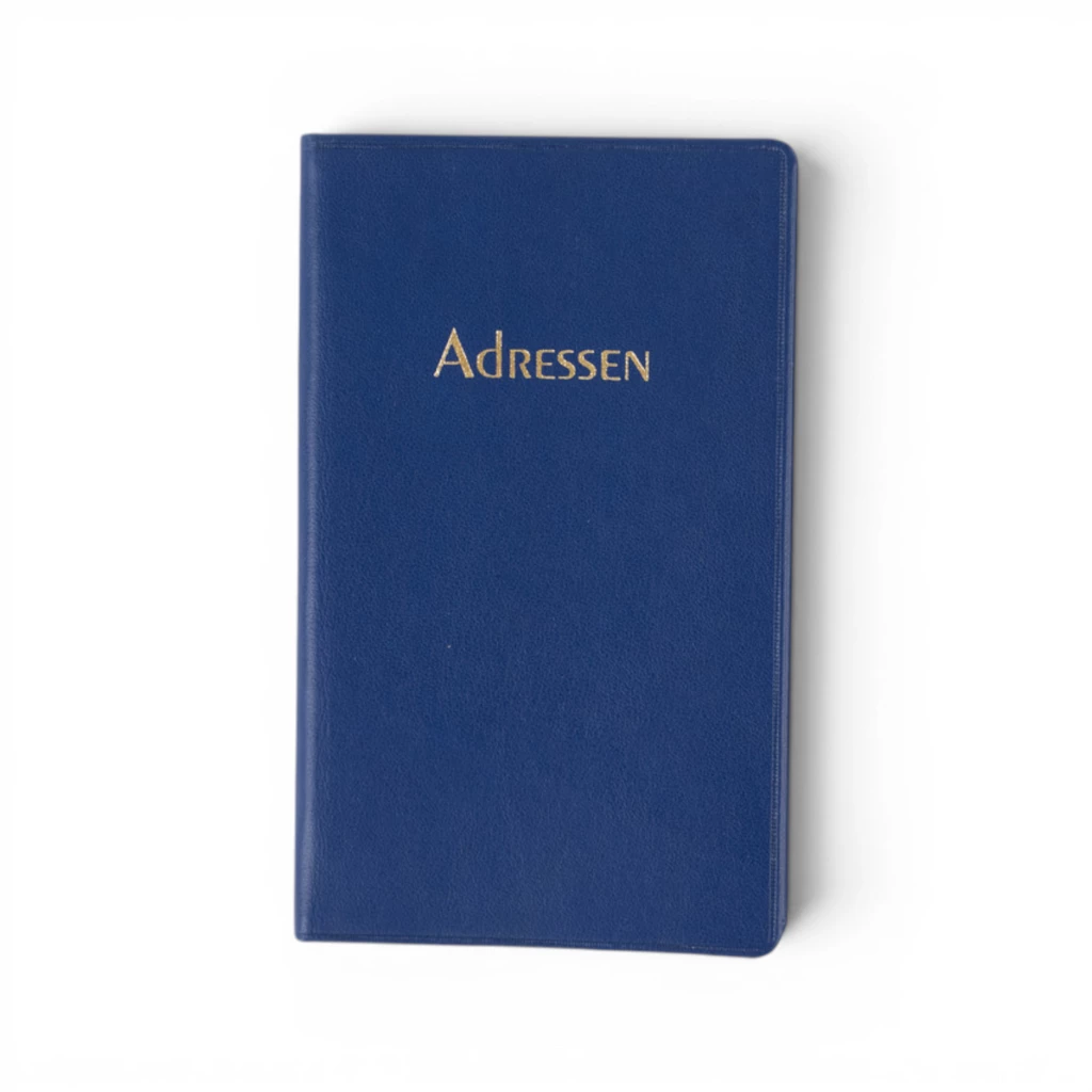 Adressbuch Ausgabe No. 26 TeBeskin Kunstleder saphir-blau