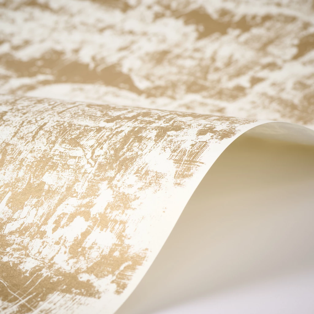 Geschenkpapier Patina 3er-Set Gold/Elfenbein