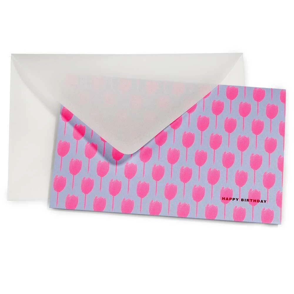 Grußkarte Geburtstag Feldpost Pink