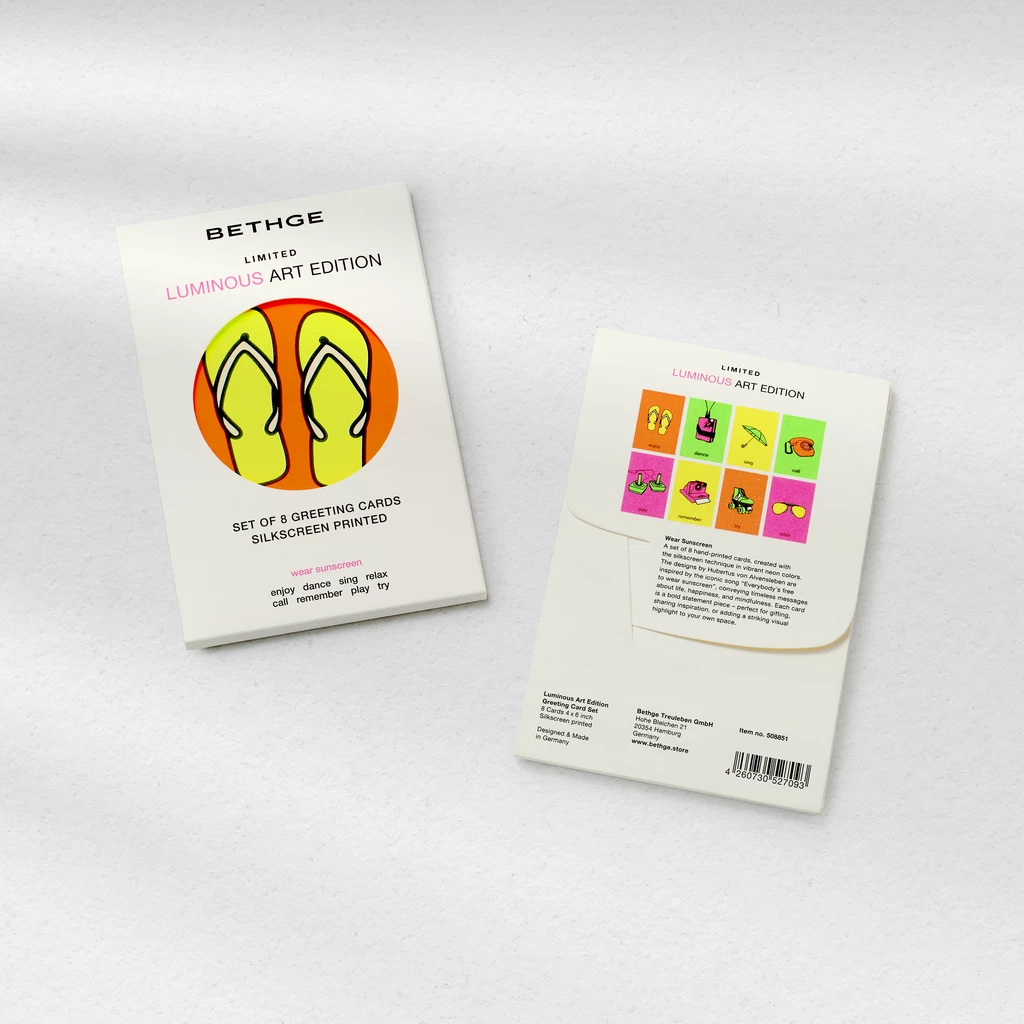 Grußkarten-Set Luminous Art Edition mit 8 Grußkarten