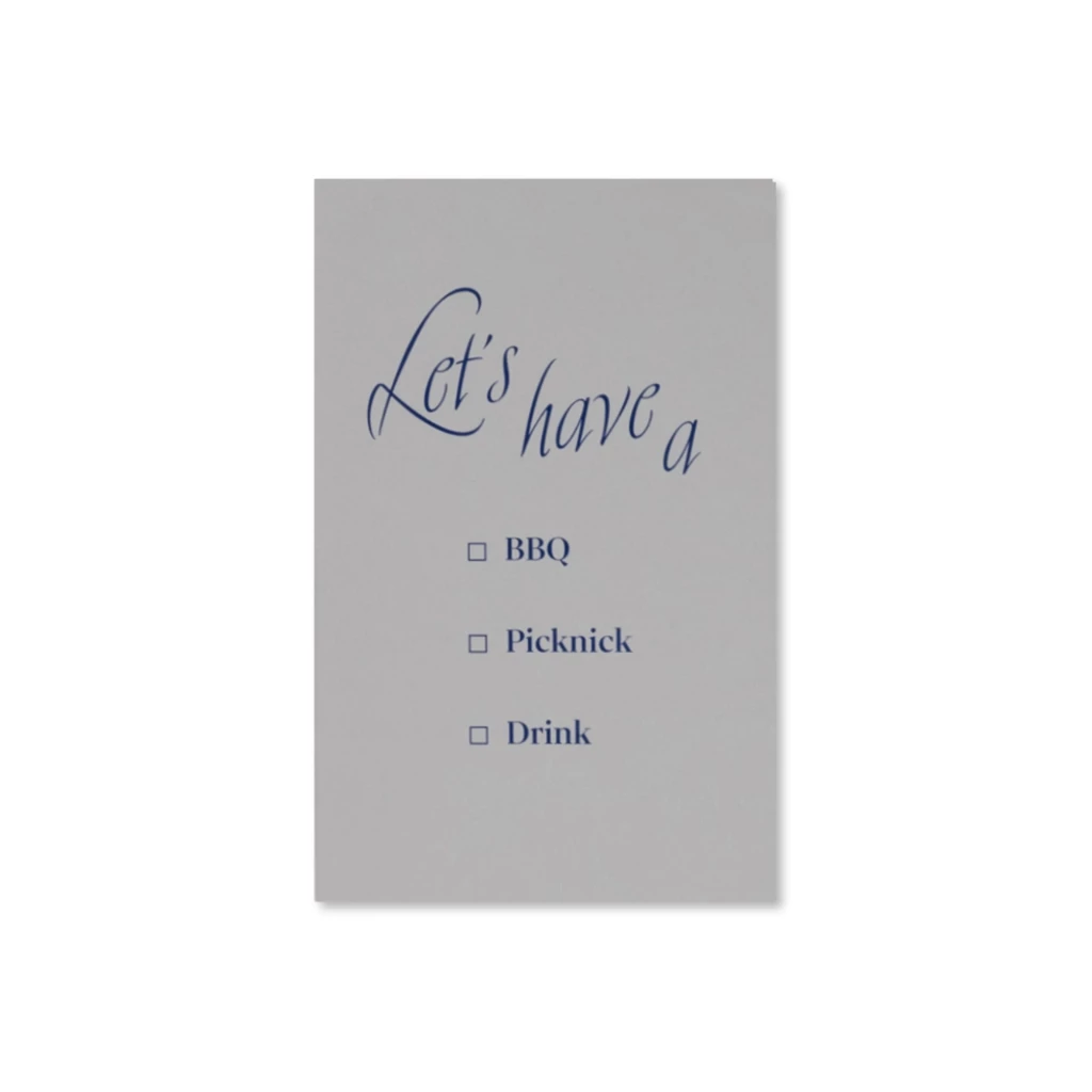 Grußkarten-Set BBQ, Picknick or Drink Mini mit 5 Klappkarten