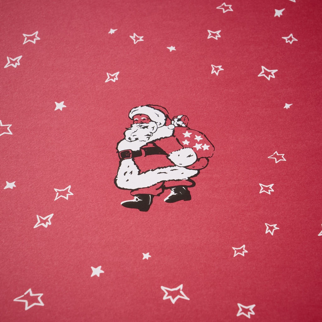 Geschenkpapier Little Santa 3er-Set Rot