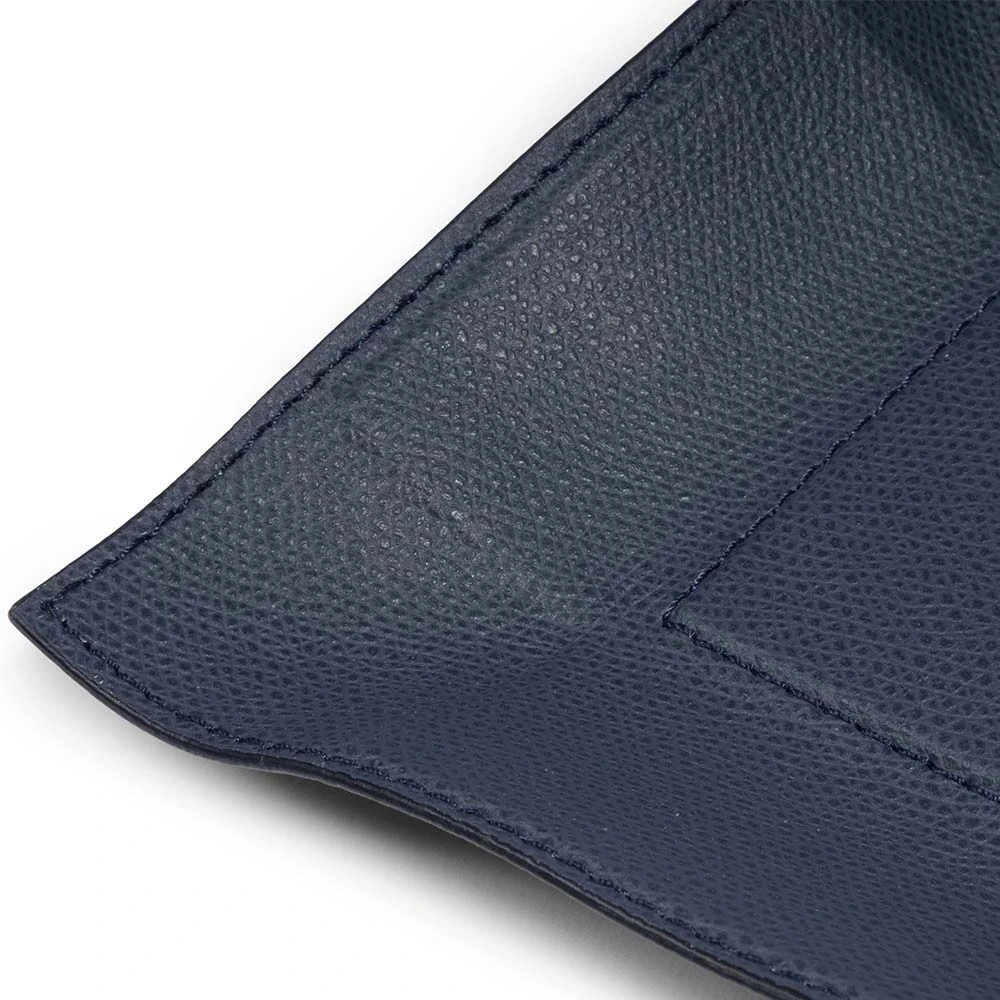 Taschenleerer Rechteckig Leder Dunkelblau