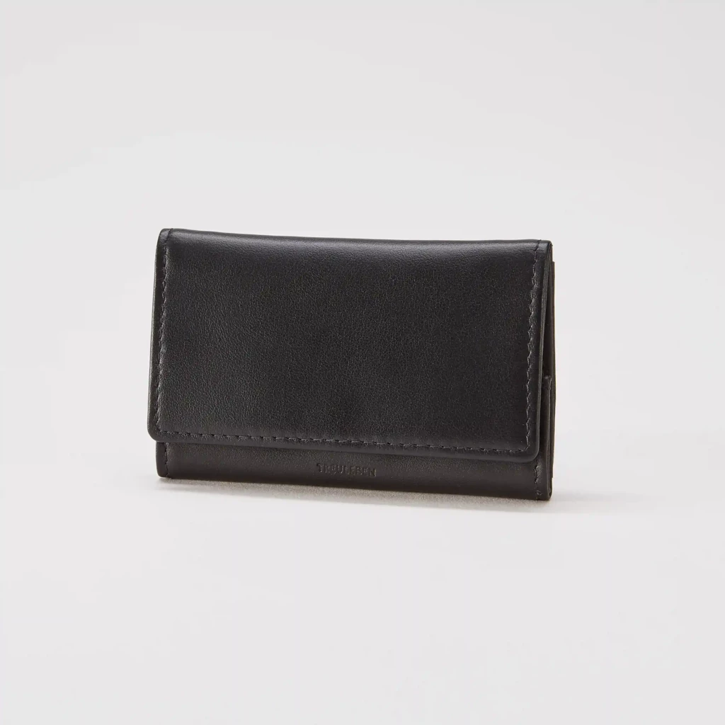 Portemonnaie Leder Schwarz