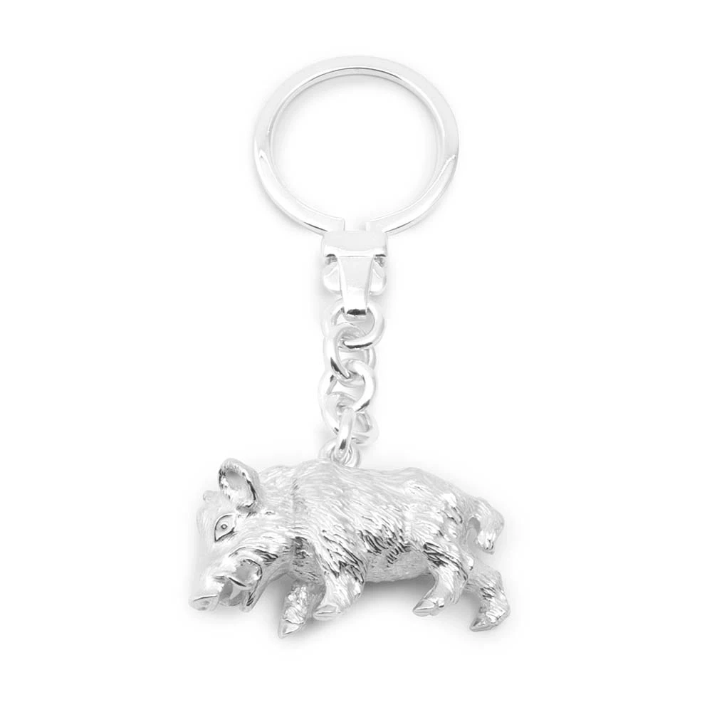 Schlüsselkette Keiler 925 Silber