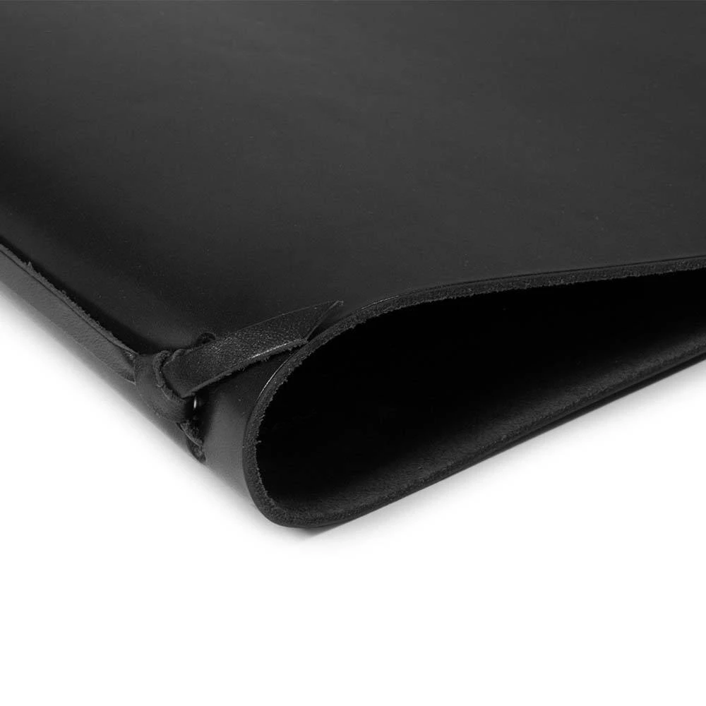 Ringbuch A5 4 Ringe Leder Schwarz