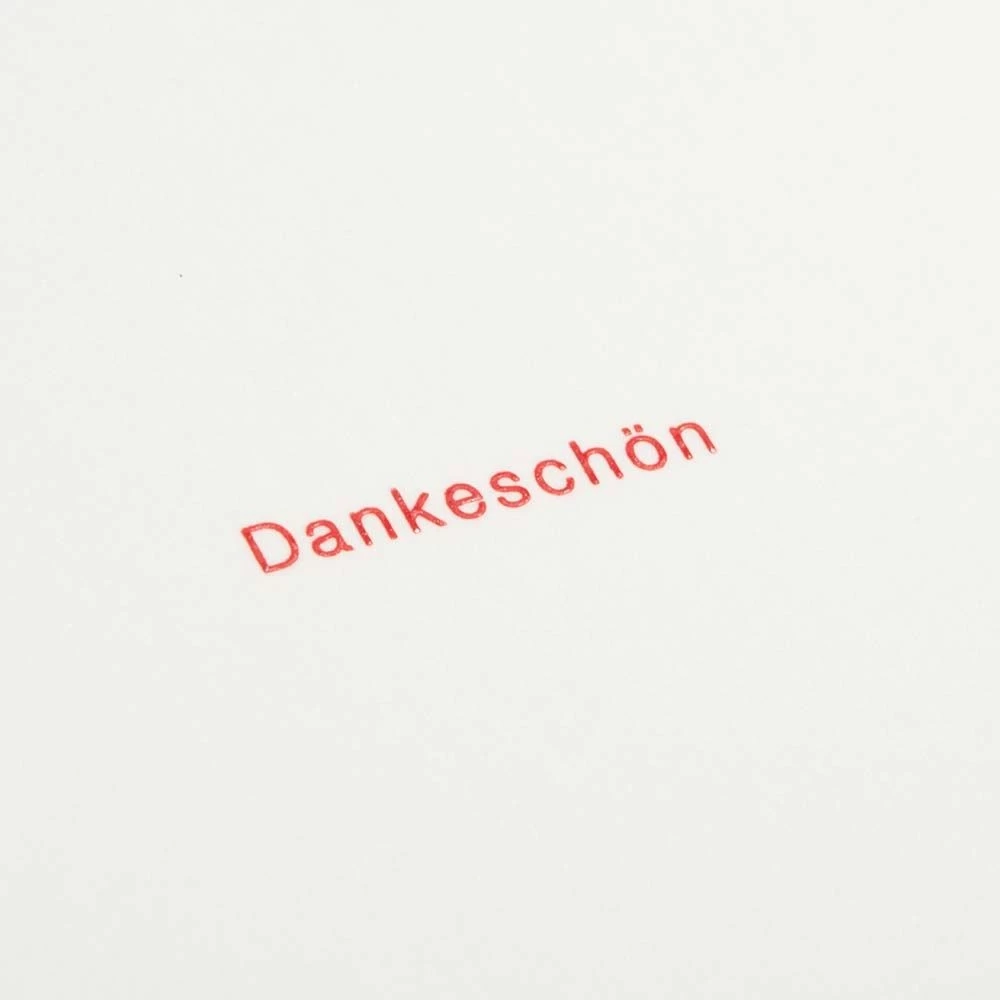 Grußkarte Dankeschön Typografie
