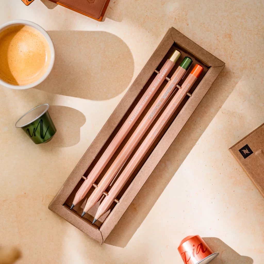 Caran d'Ache 3er Bleistift-Set Swiss Wood Nespresso Ed. 5