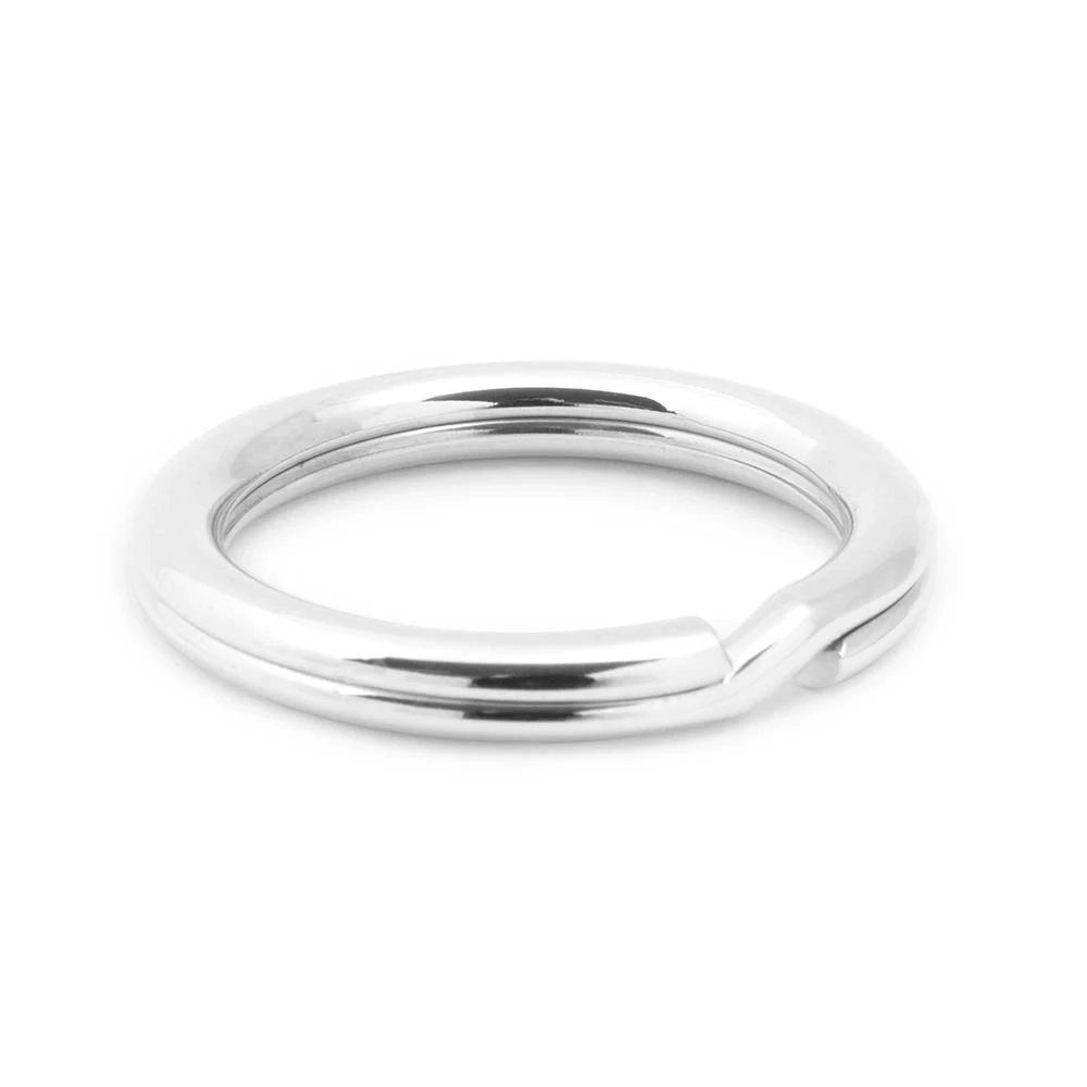 Schlüsselring Silber Abgerundet 3,3 cm