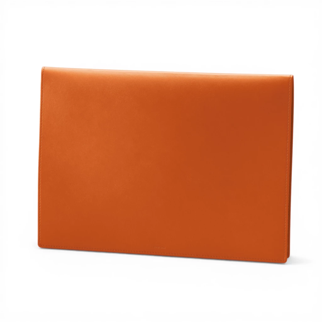 Treuleben Dokumentenmappe Envelope Leder Orange