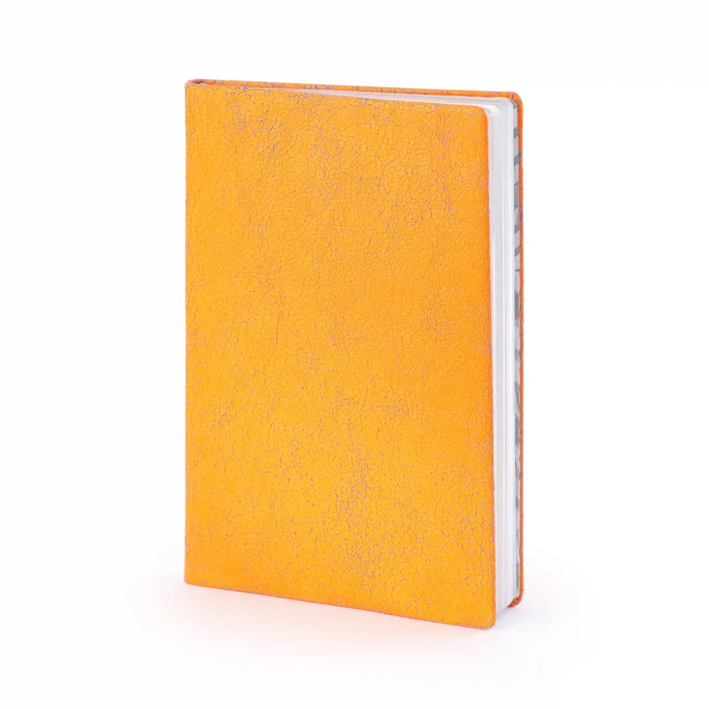 Notizbuch A5 gepunktet Leder Orange