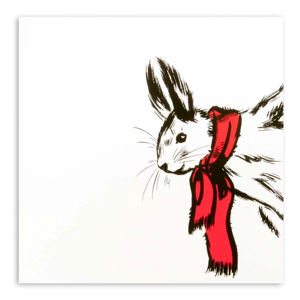 Weihnachtskarte Eichhörnchen mit Schal