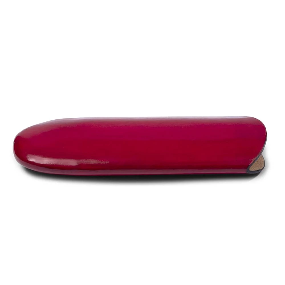Brillenetui Leder Rot
