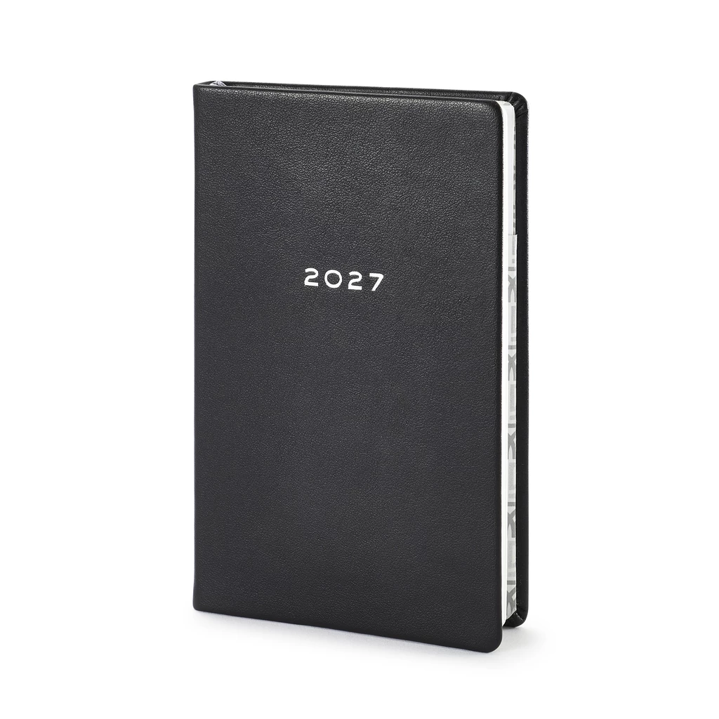 Wochenkalender 8-Days-a-Week 2027 1 Woche 2 Seiten TeBe Skin Black