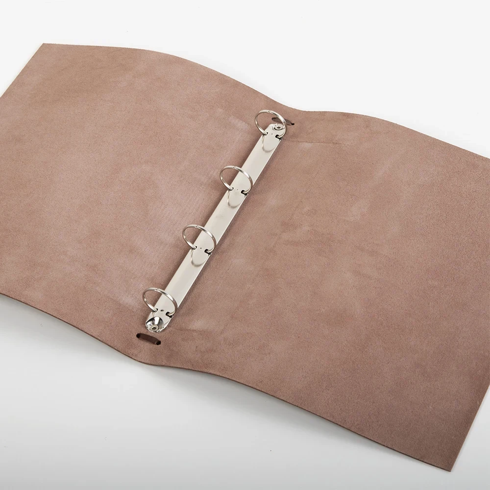 Ringbuch A4 4 Ringe Leder Dunkelbraun