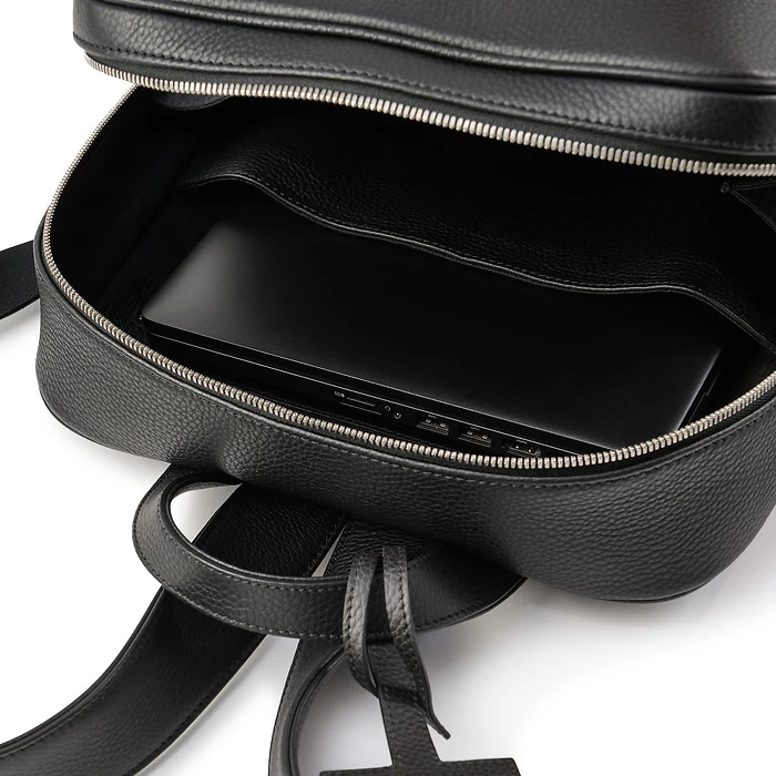 Rucksack Adri Leder Schwarz