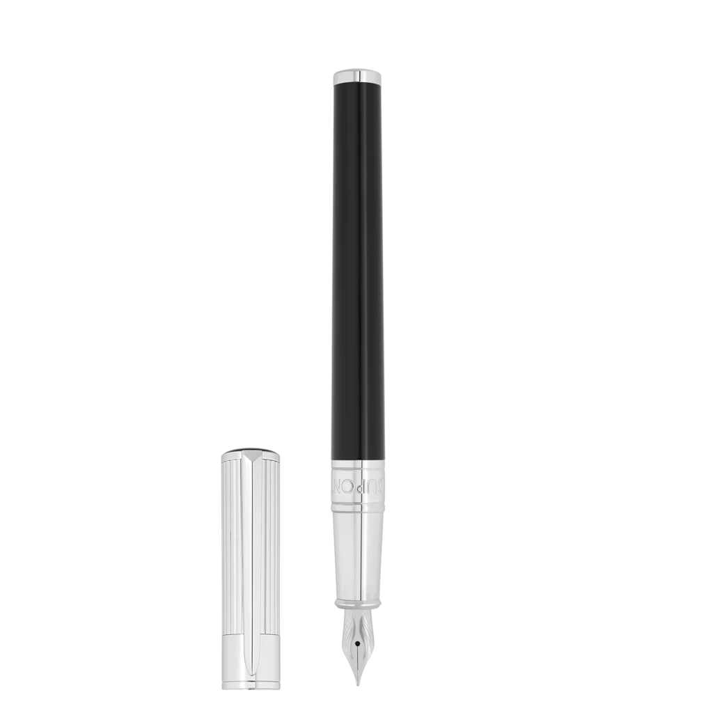 S.T. Dupont Füllfederhalter D-Inital DT Schwarz/Chrom