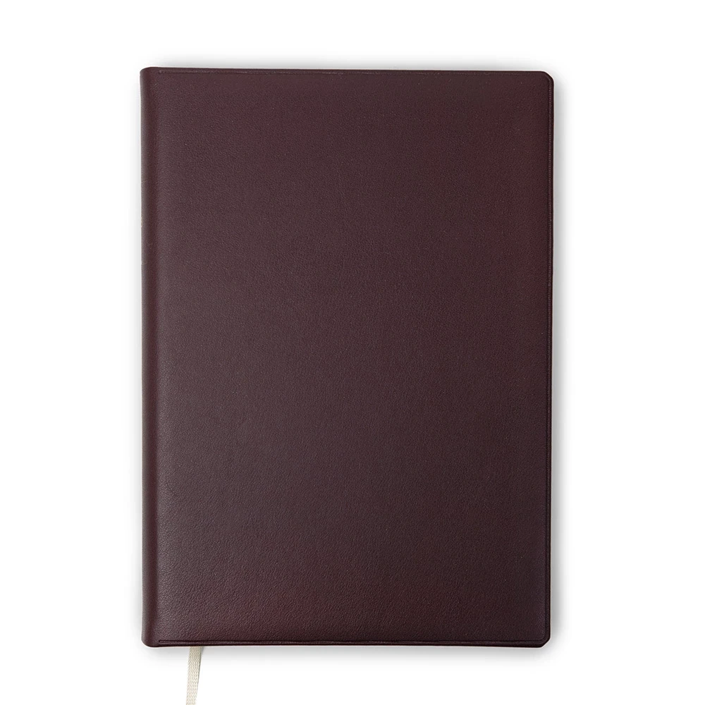 Ideal Tageskalender 2026 TeBeskin Kunstleder granat-bordeaux