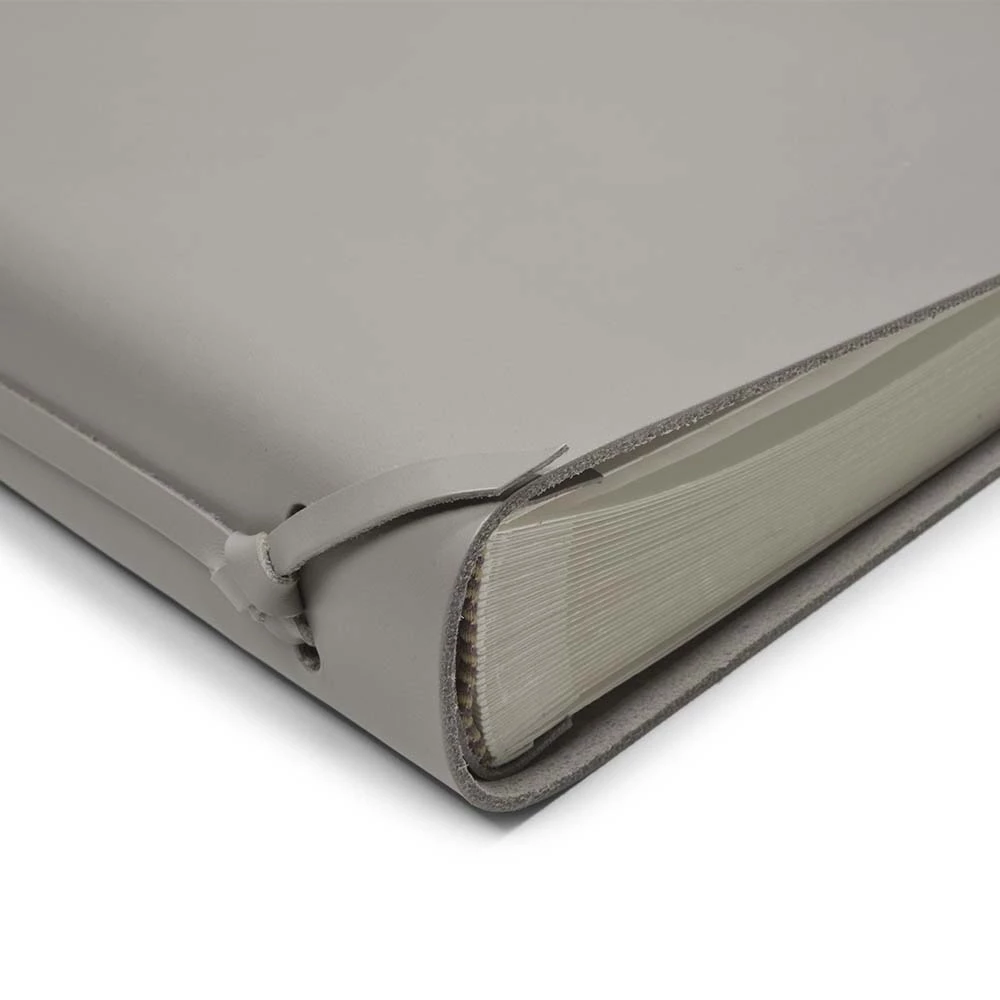 Fotoalbum 30 Blatt Leder Taupe