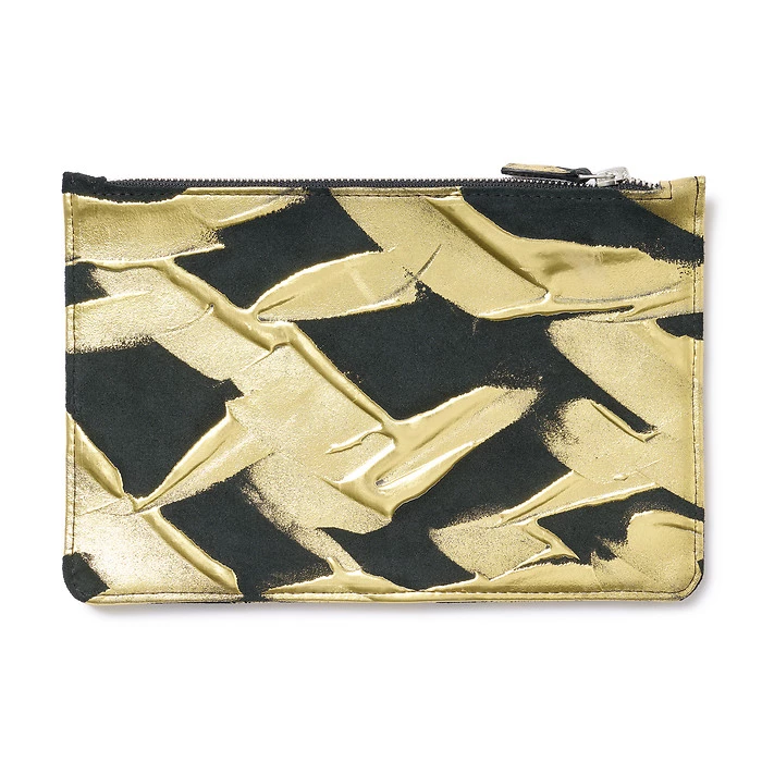 Leder Pouch mit Zip