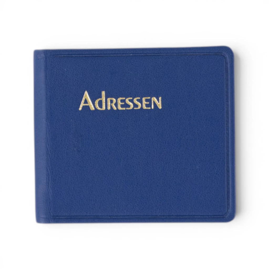 Adressbuch Ausgabe No. 21 TeBeskin Kunstleder saphir-blau