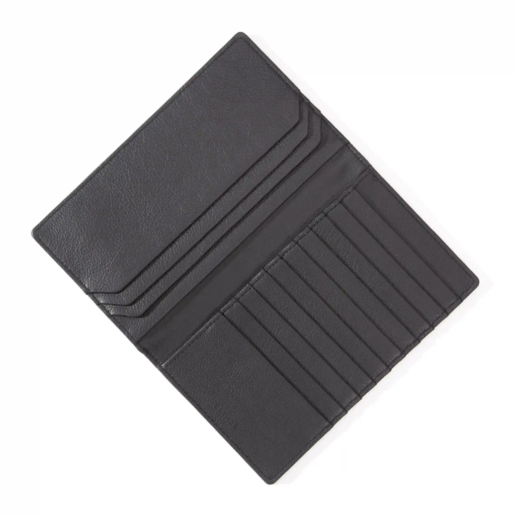 Leder Brieftasche Olivgrün 10 Karten