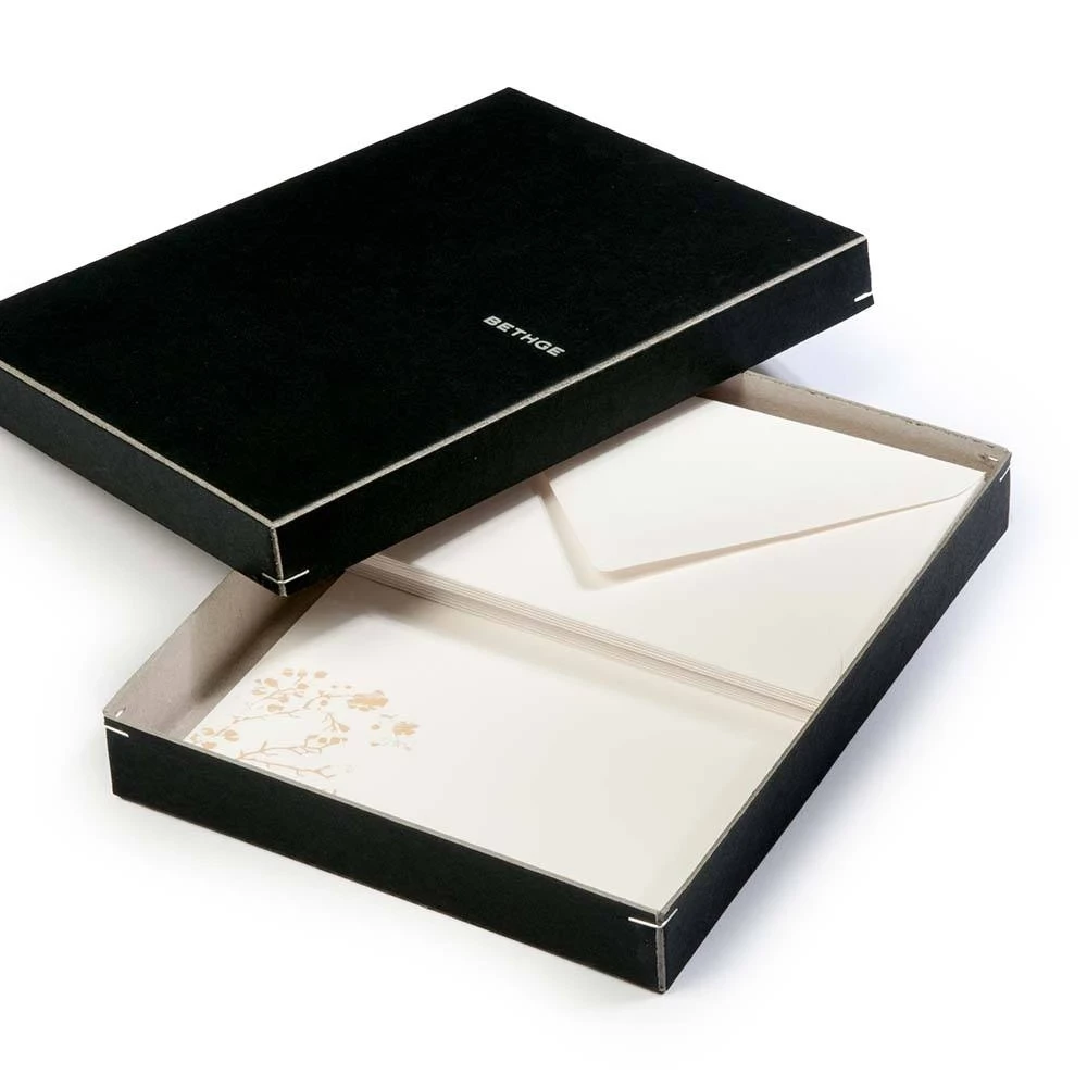 Mini-Briefbogen-Set Kirschblüte mit Umschlägen – Hochweiß