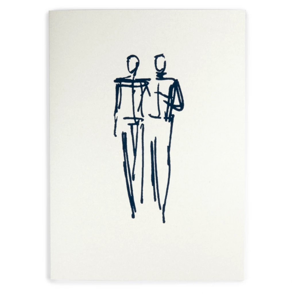 Grußkarte Hochzeit Mariage Male Couple