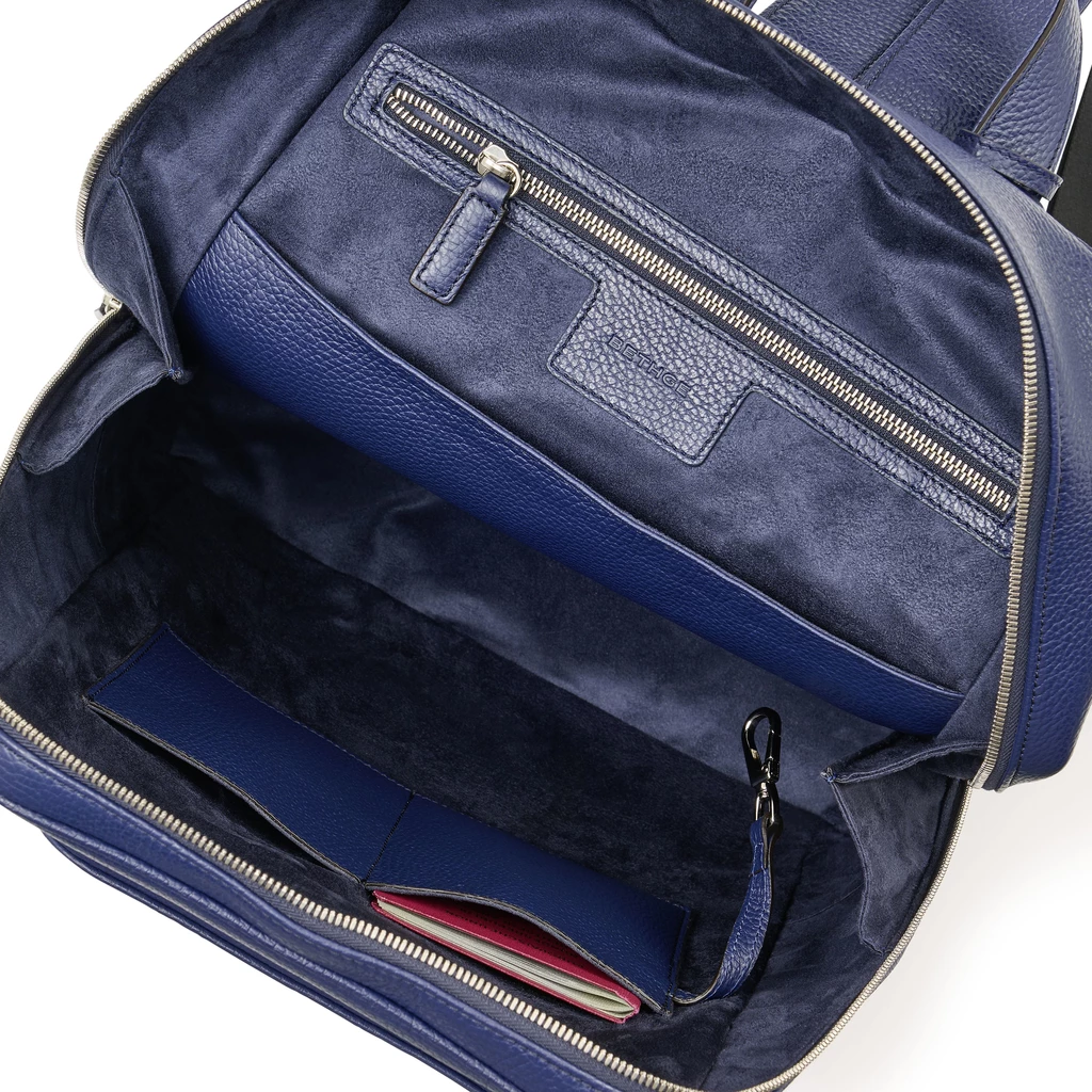Leder Rucksack Adri in Dunkelblau