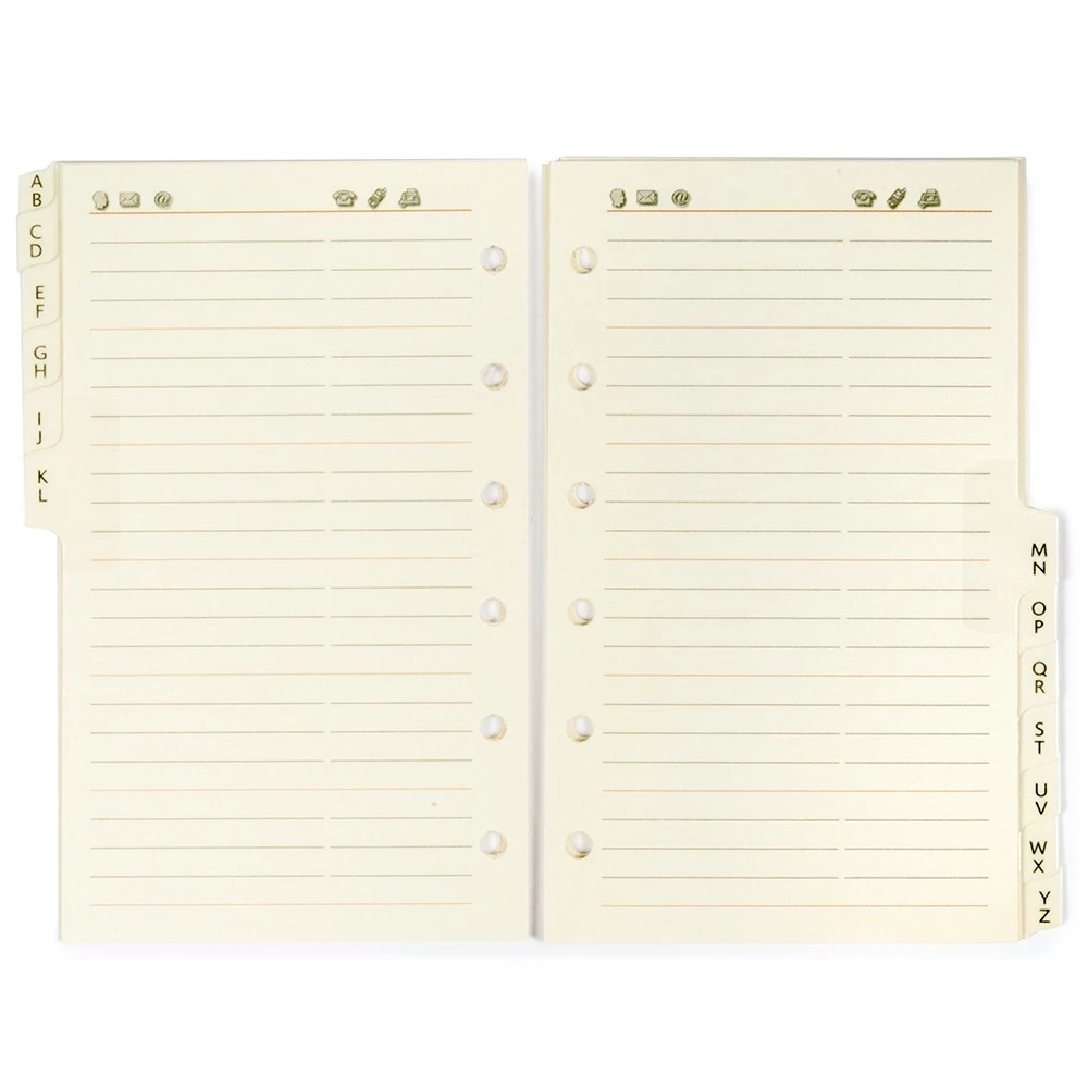 Ersatzeinlagen Taschenplaner A-Z Adressregister