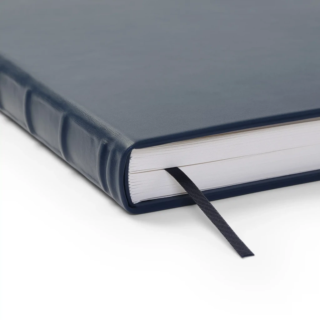 Gästebuch A4 Leder Dunkelblau