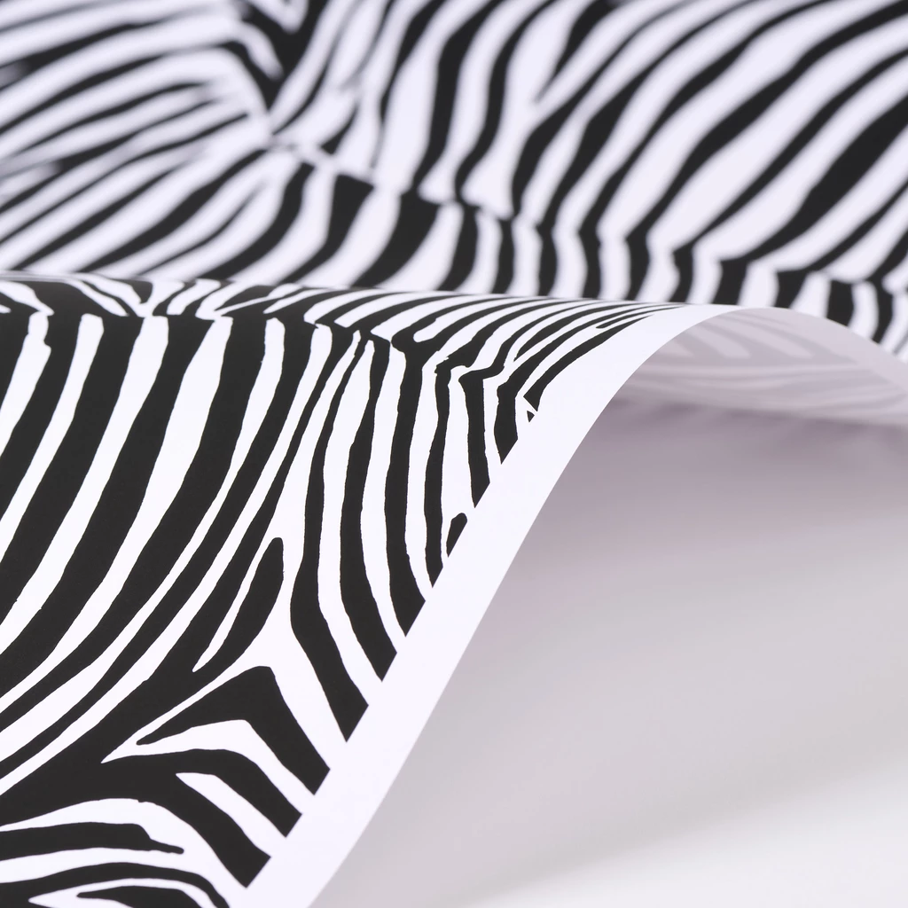 Geschenkpapier Zebra Schwarz-Weiß 3er-Set