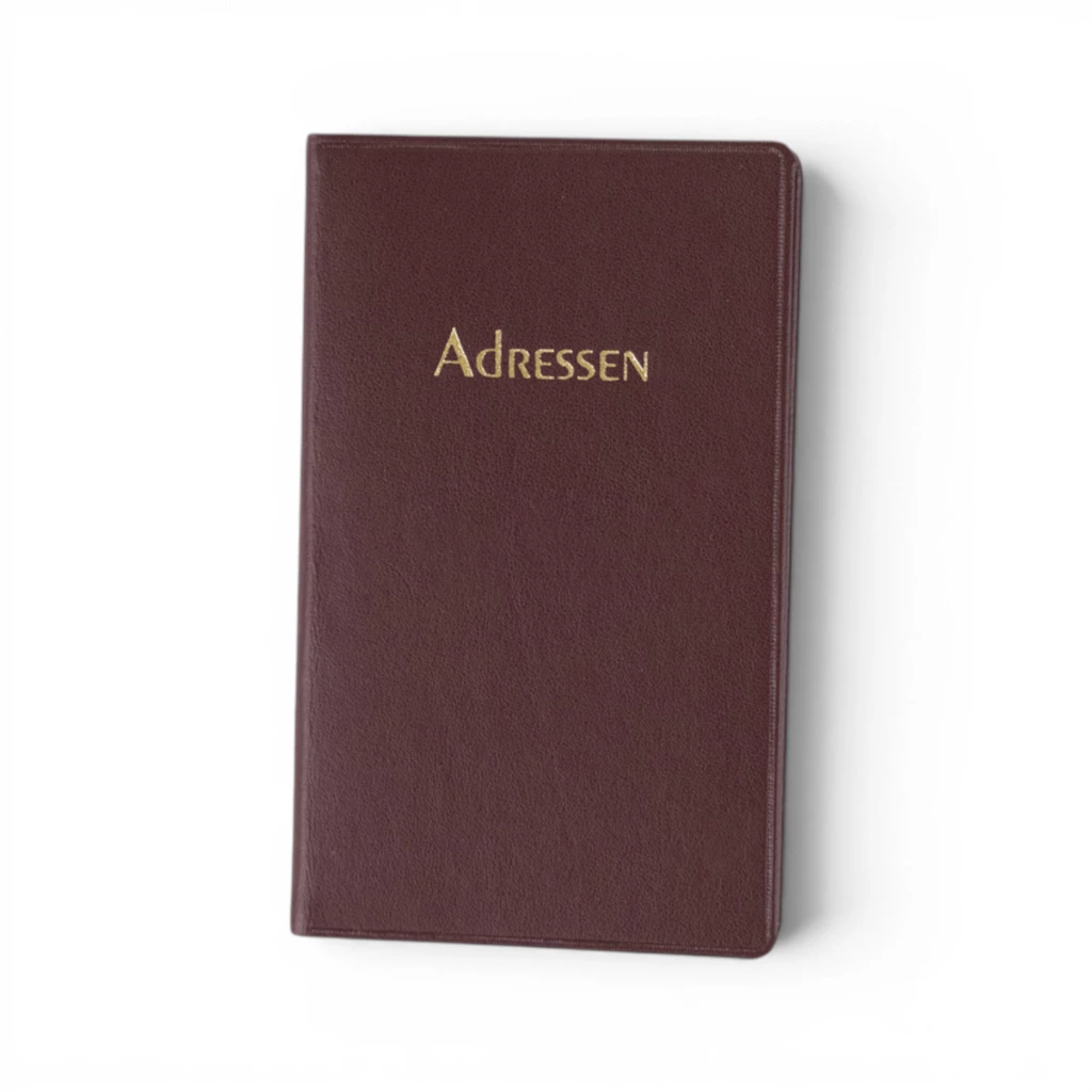 Adressbuch Ausgabe No. 26 TeBeskin Kunstleder granat-bordeau