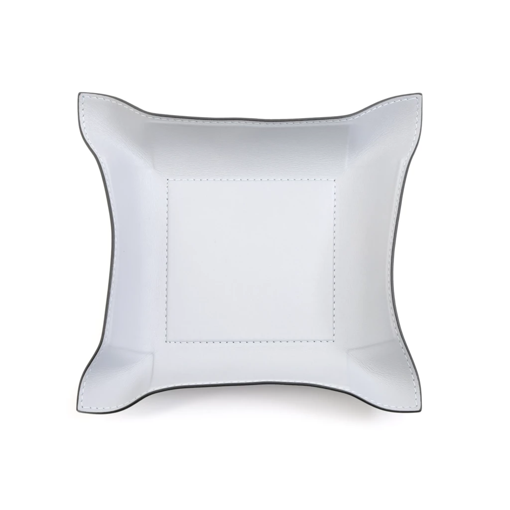 Taschenleerer Nappa Quadratisch Leder Eisblau