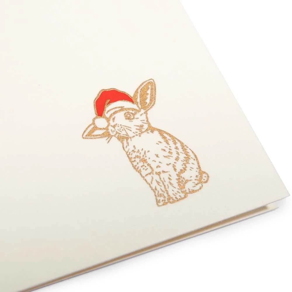 Weihnachtskarte Santa Rabbit Mini