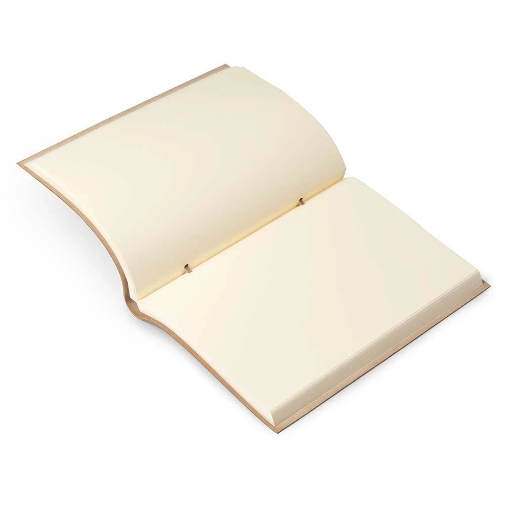 Skizzenblock Groß Leder Taupe