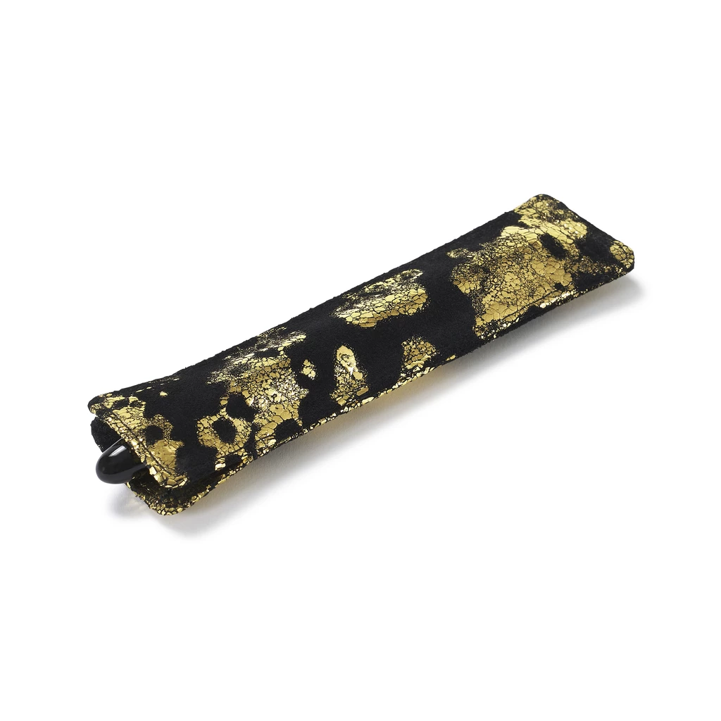 Stifteetui 1er Leder Black Gold