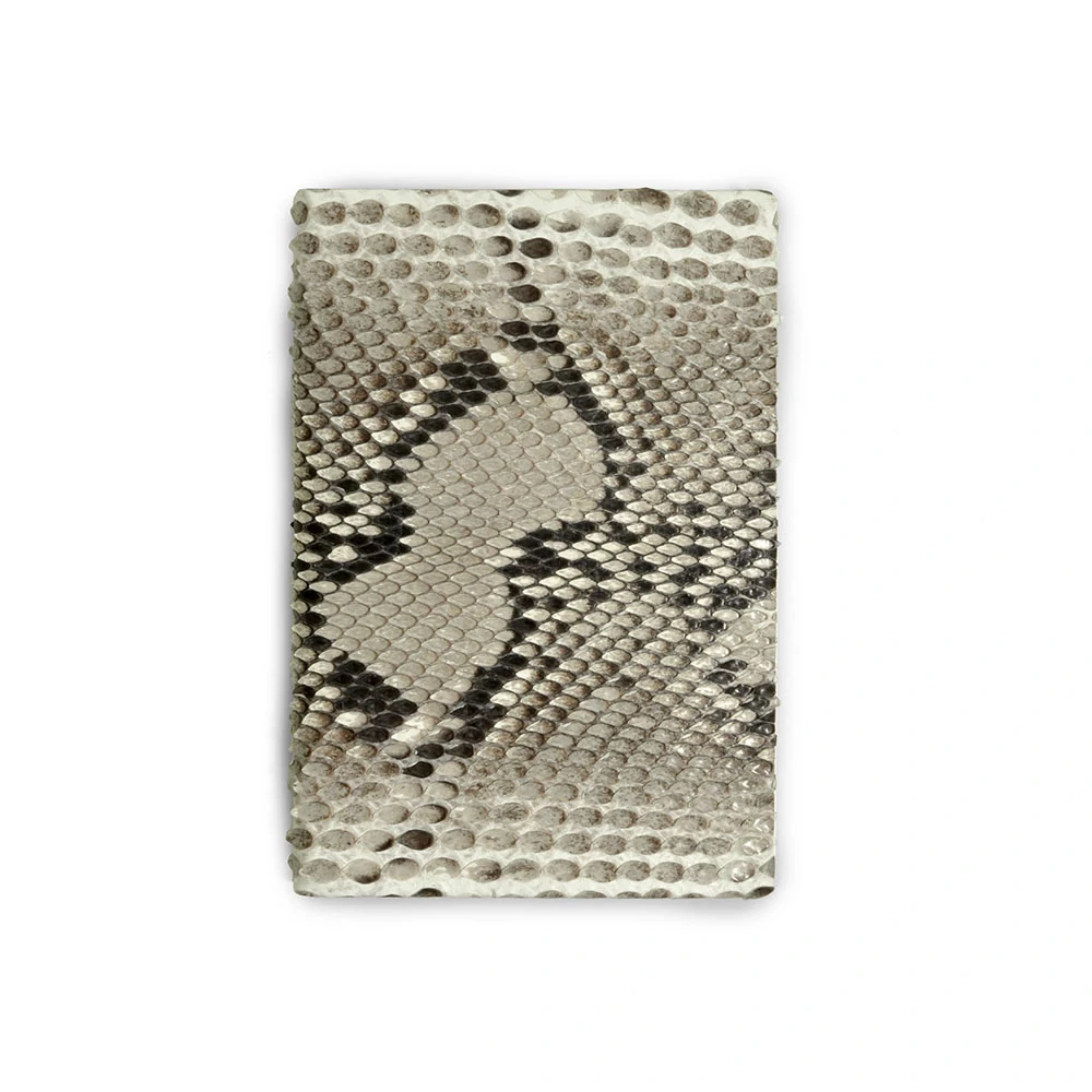 Adressbuch Python Leder Schwarz-Weiß