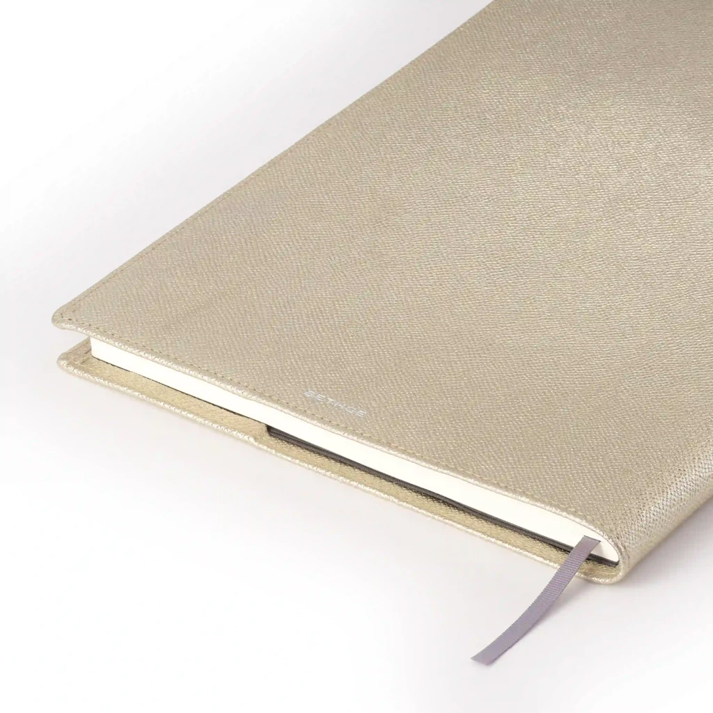 Buchhülle A4 Leder Platin