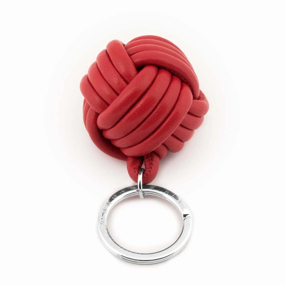 Schlüsselanhänger Nappa Leder Rot