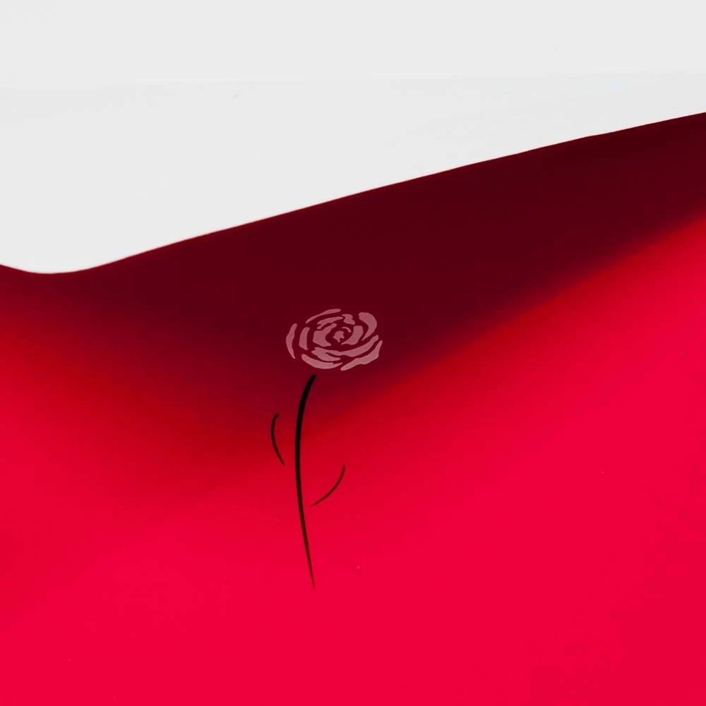 Grußkarte Rose Pure Rot Mini