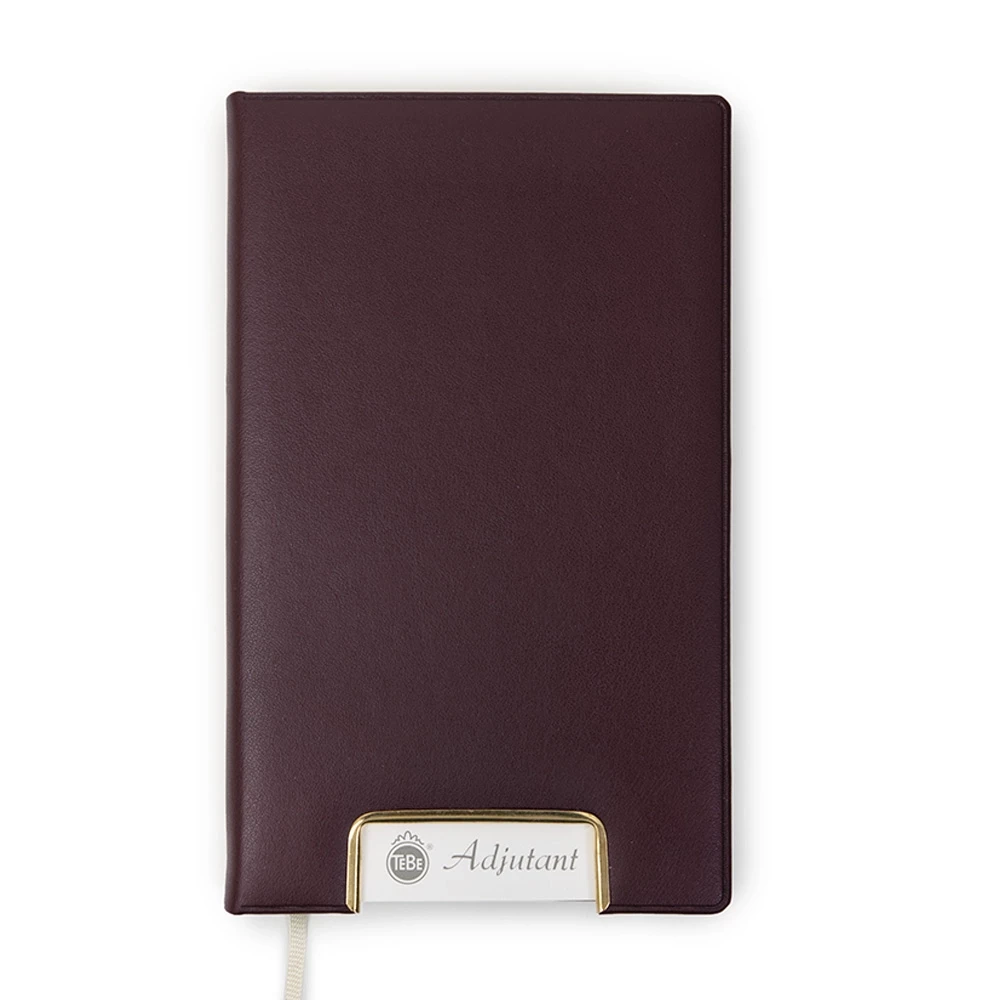 TeBe Adjutant Tageskalender 2026 TeBeskin granat-bordeaux