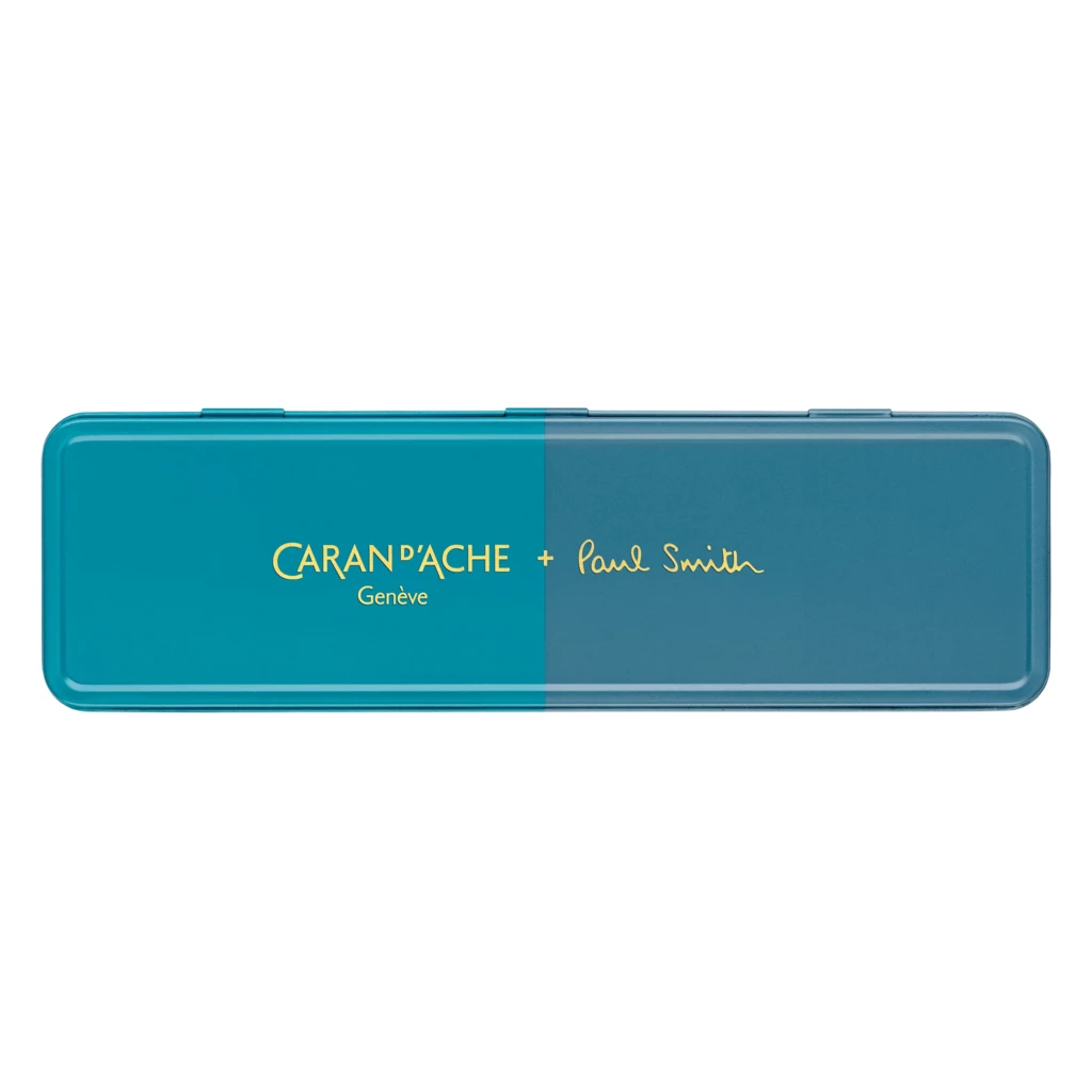Caran d'Ache Kugelschreiber 849 Paul Smith Cyan/Steel