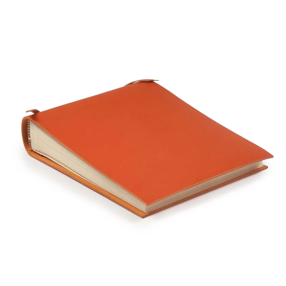 Fotoalbum 30 Blatt Leder Orange
