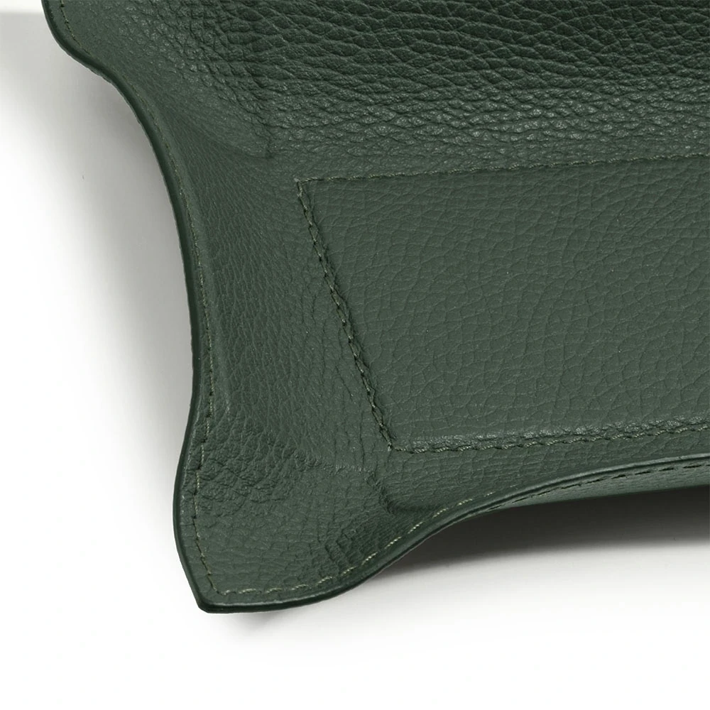 Taschenleerer Hirsch Rechteckig Leder Dunkelgrün