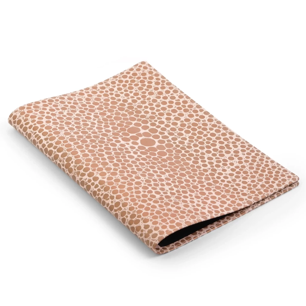 Buchhülle A4 Rochen Leder Rosa