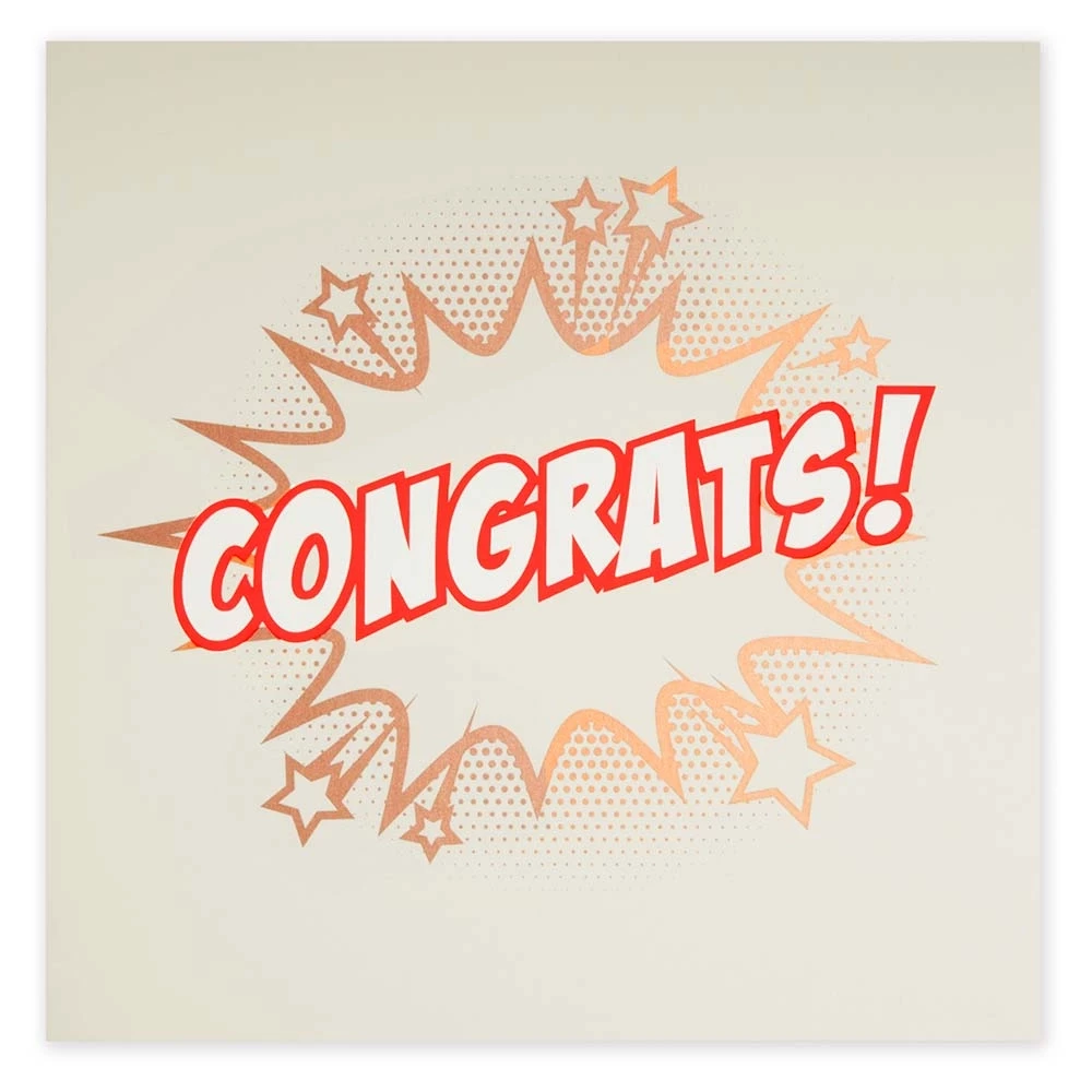 Grußkarte Congrats!