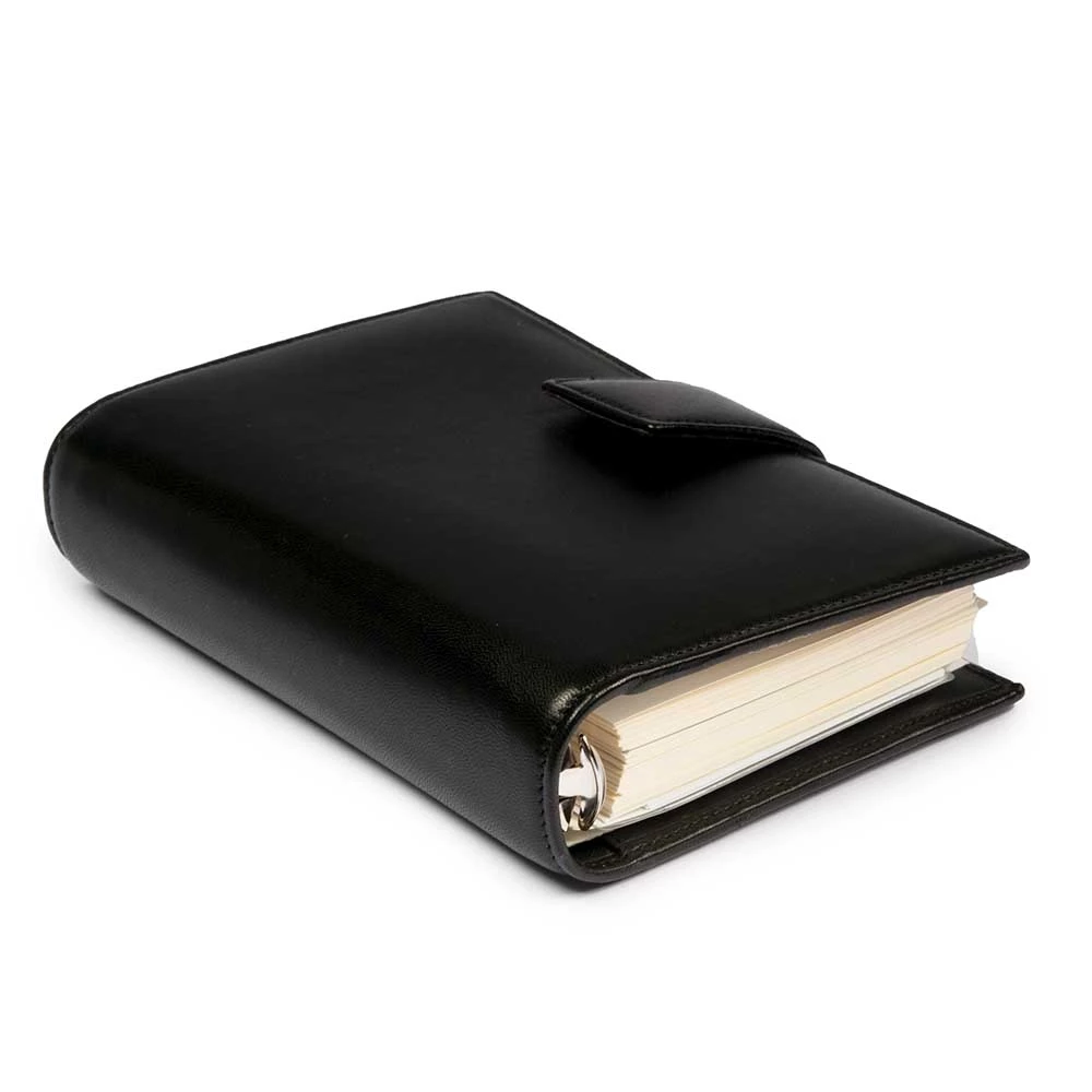 Terminplaner Nappa Leder Schwarz