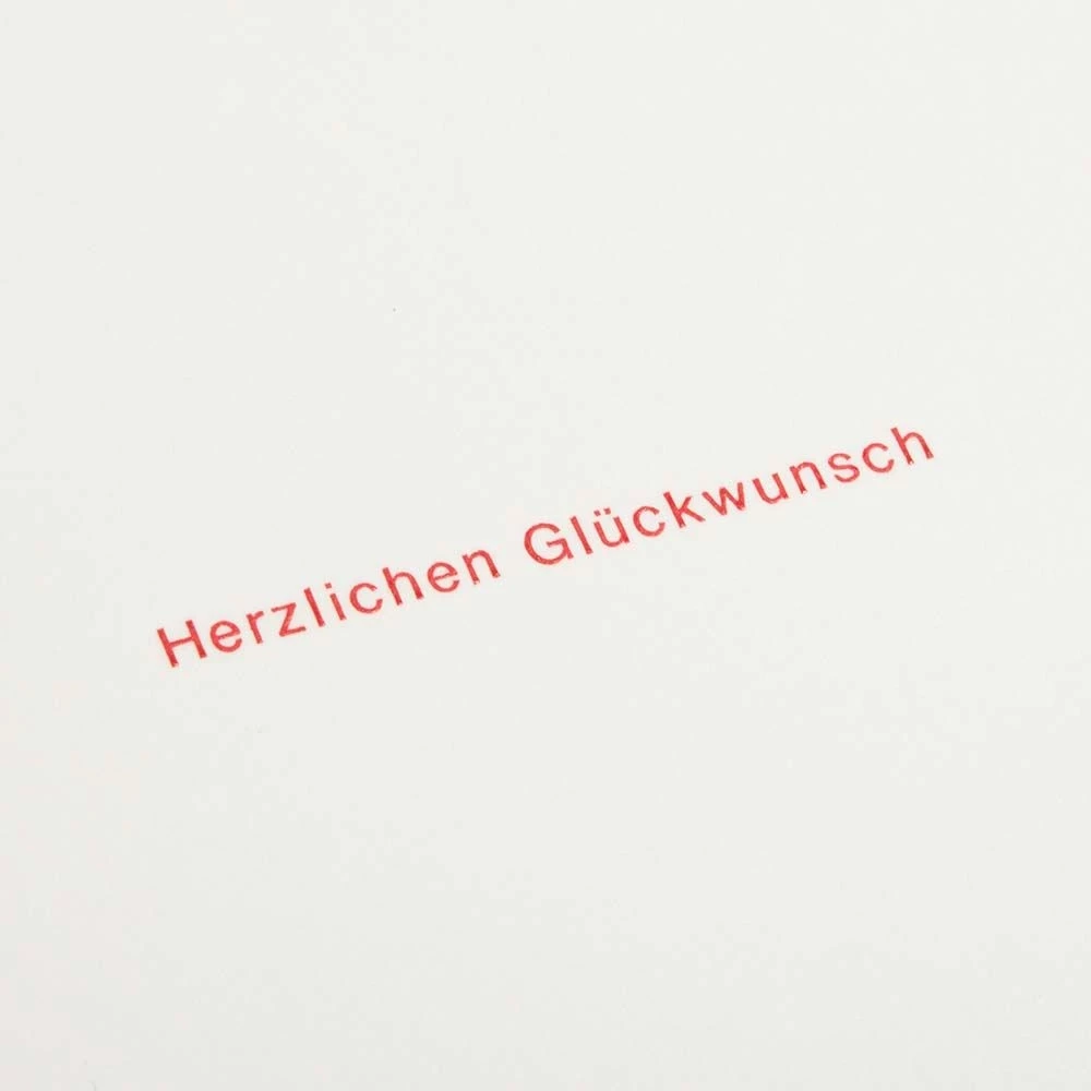 Glückwunschkarte Herzlichen Glückwunsch Typografie
