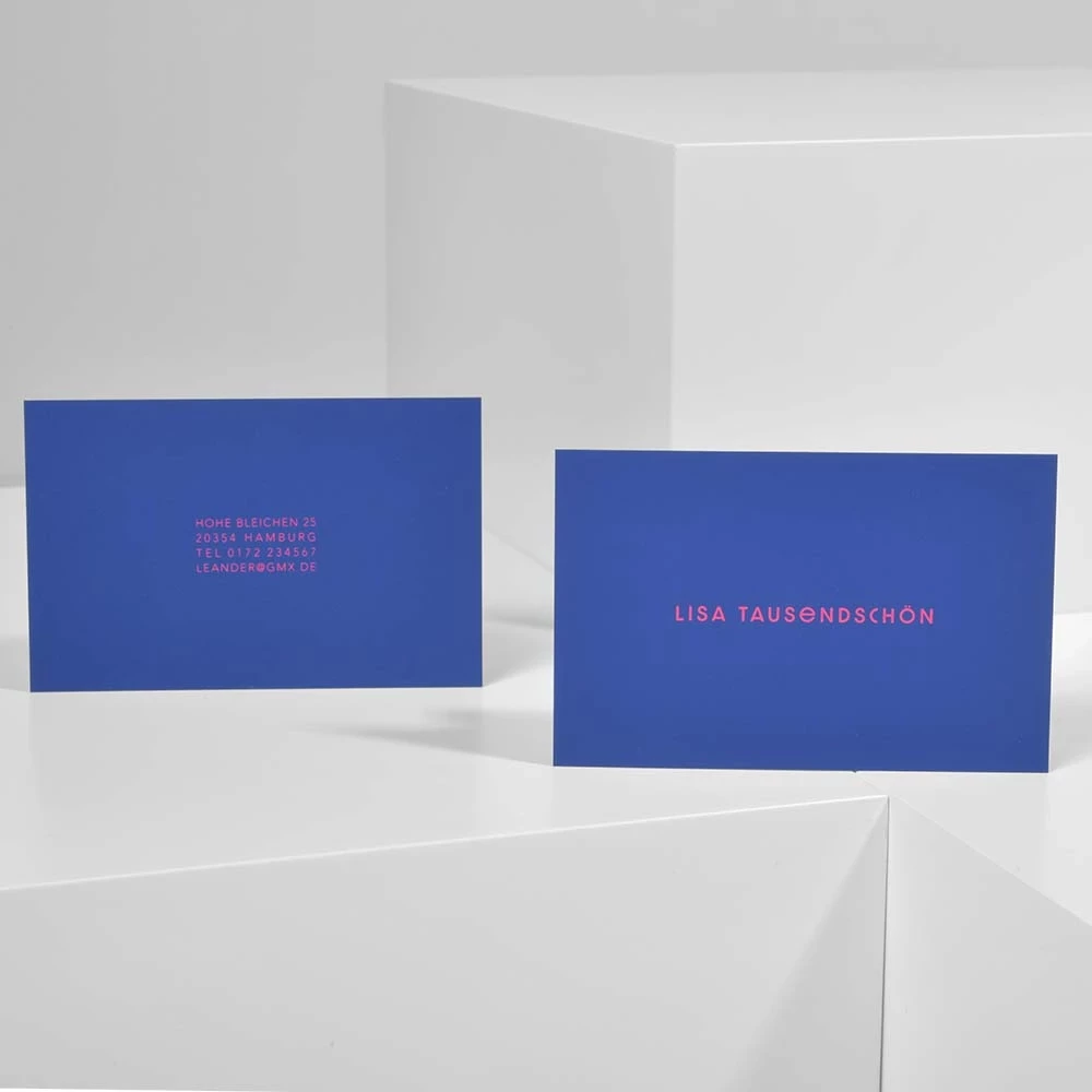 100 individuelle Visitenkarten, Lisa Tausendschön